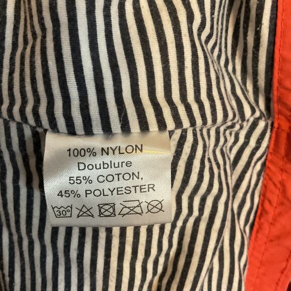 Esprit Womens Orange Hooded Full Zip Up Rain Jacket All Weather Windbreaker M - Picture 9 of 11